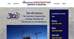 Desktop Screenshot of americanconstructionsupply.com